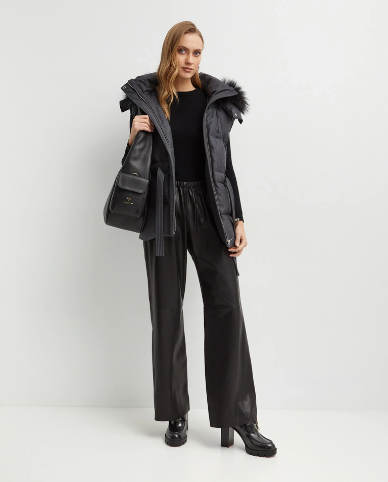 Szary bezrękawnik z kapturem - Image #2