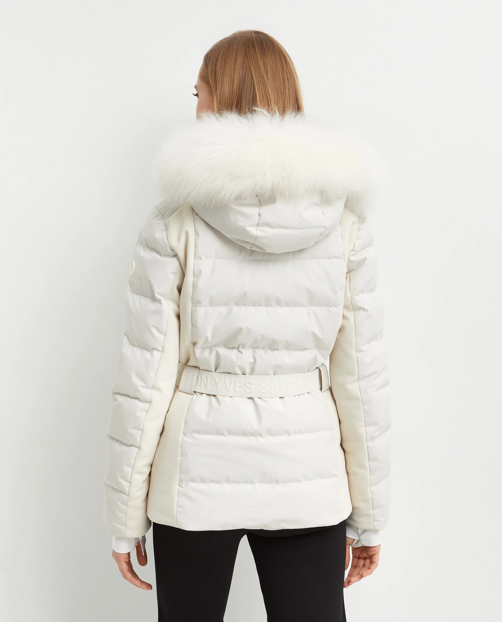 Śmietankowa kurtka z kapturem - Image #3