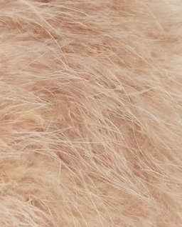 Beżowe bolerko z piór - Image #7