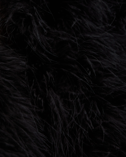 Czarny płaszcz z piór - Image #6