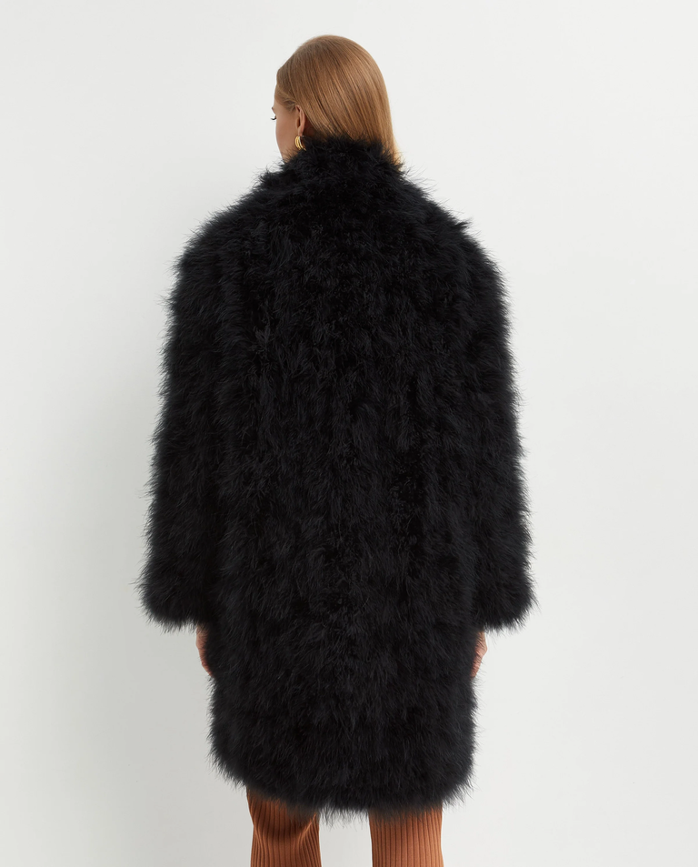 Czarny płaszcz z piór - Image #5