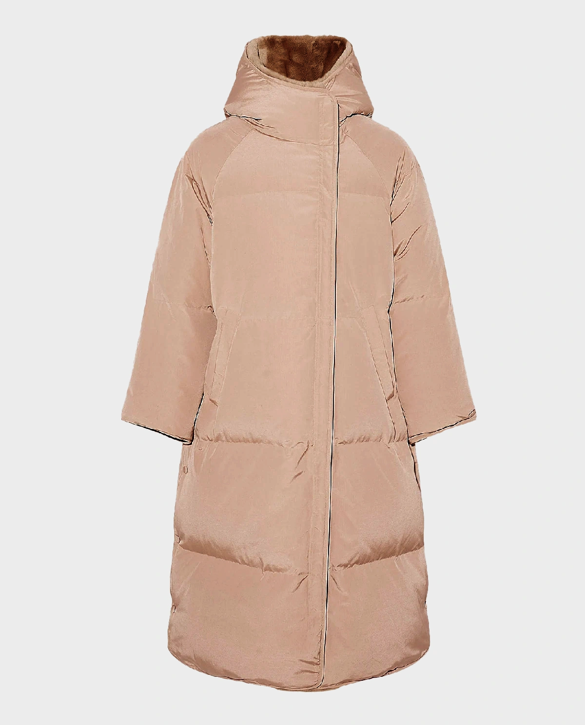 Pudroworóżowy płaszcz puchowy - Image #1