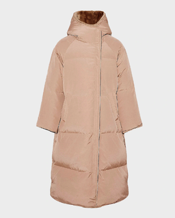 Pudroworóżowy płaszcz puchowy - Image #1