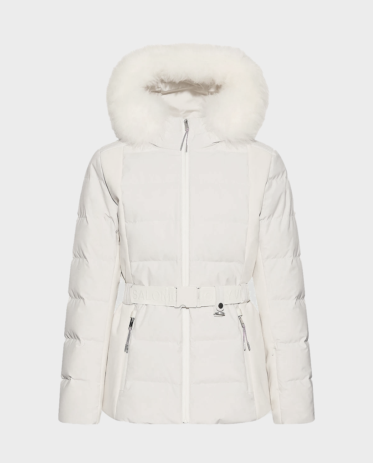 Śmietankowa kurtka z kapturem - Image #1