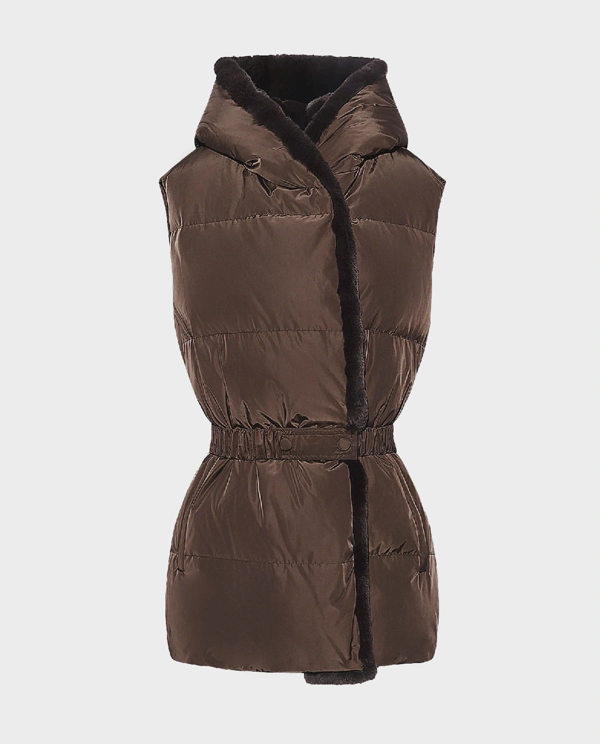 Brązowa taliowania kamizelka - Image #1