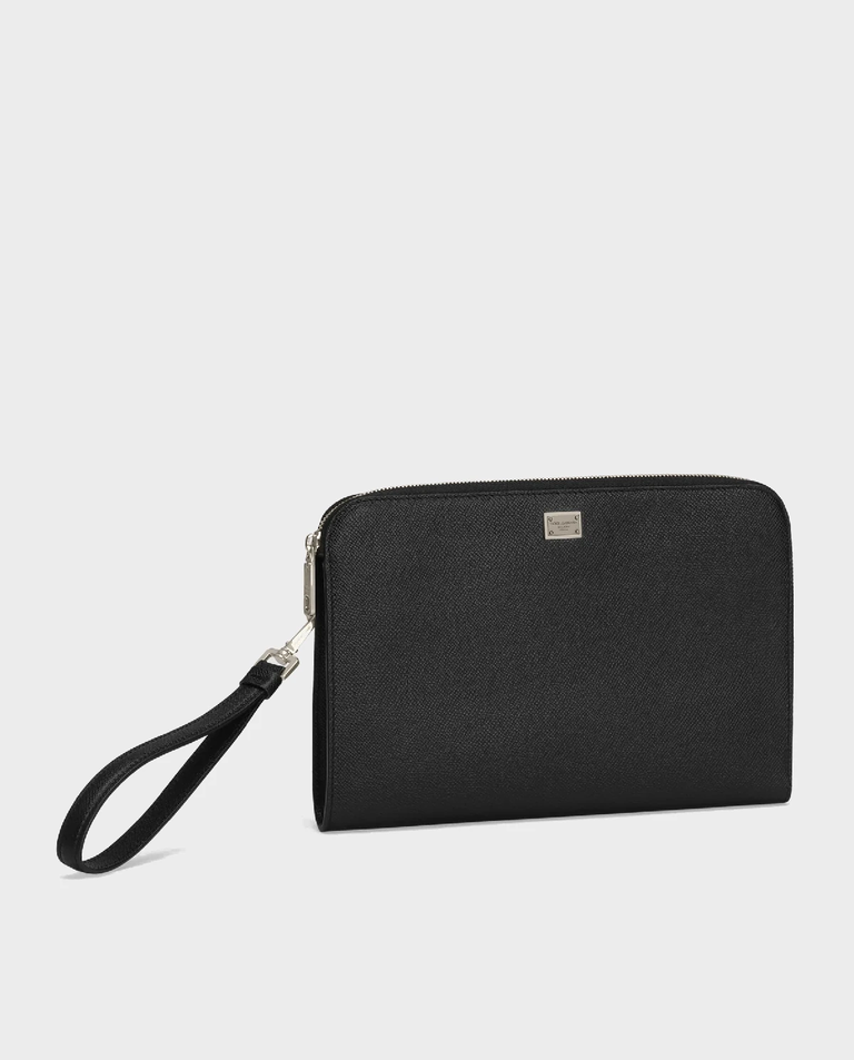 Czarna skórzana saszetka Sicily