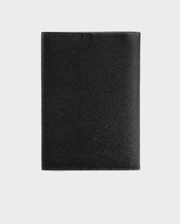 Czarne skórzane etui na paszport - Image #2
