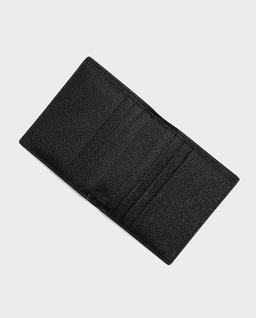 Czarny skórzany wizytownik z logo - Image #3