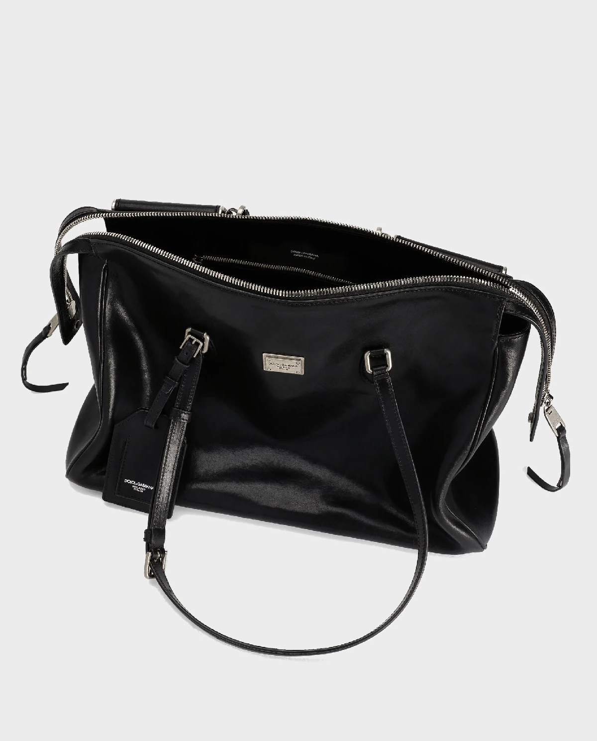 Czarna skórzana torba Vittoria - Image #5