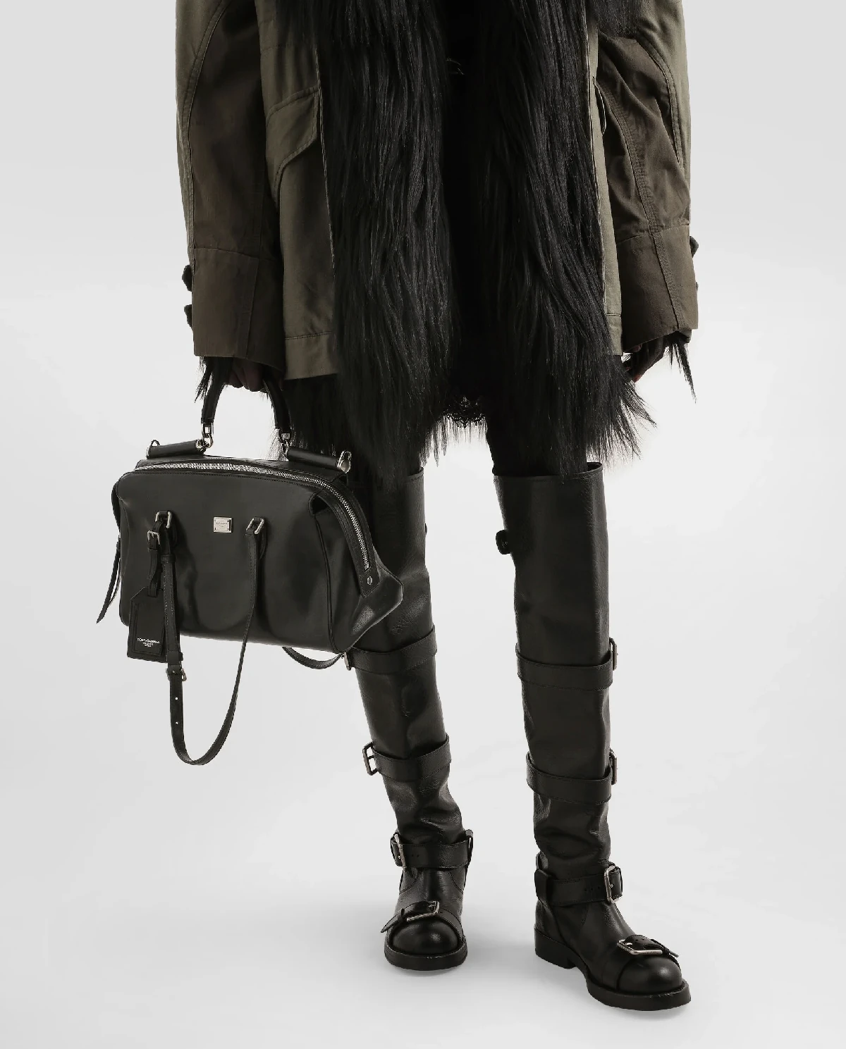 Czarna skórzana torba Vittoria - Image #2