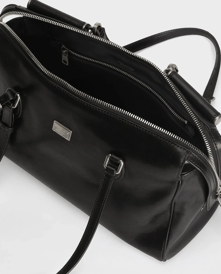 Czarna skórzana torba Vittoria - Image #6