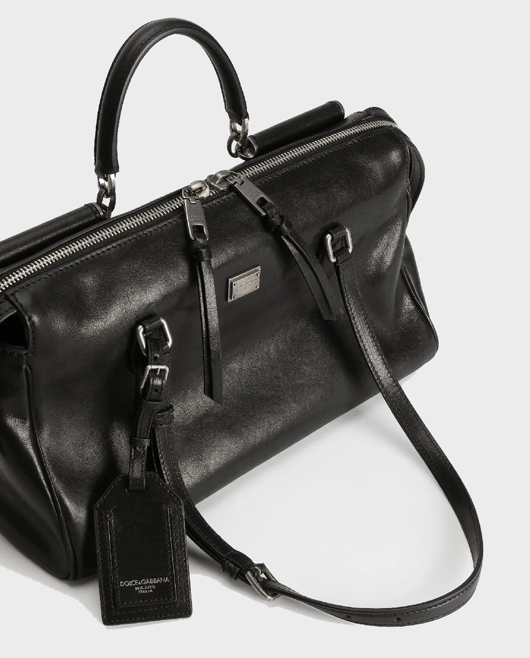 Czarna skórzana torba Vittoria - Image #7