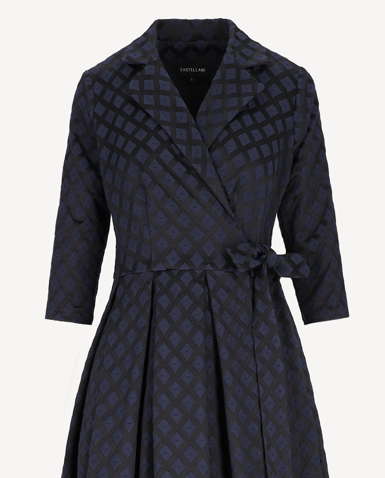 Granatowo-czarna sukienka Kaori - Image #2