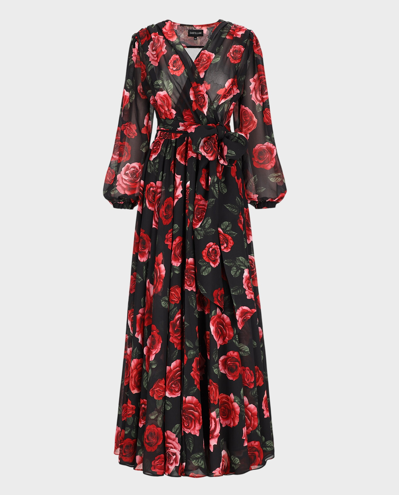 Maxi sukienka w kwiaty Gosza - Image #0