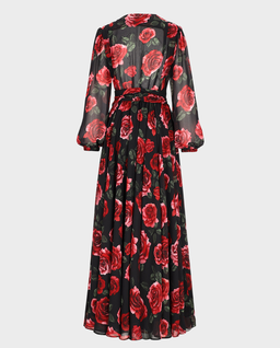 Maxi sukienka w kwiaty Gosza - Image #1