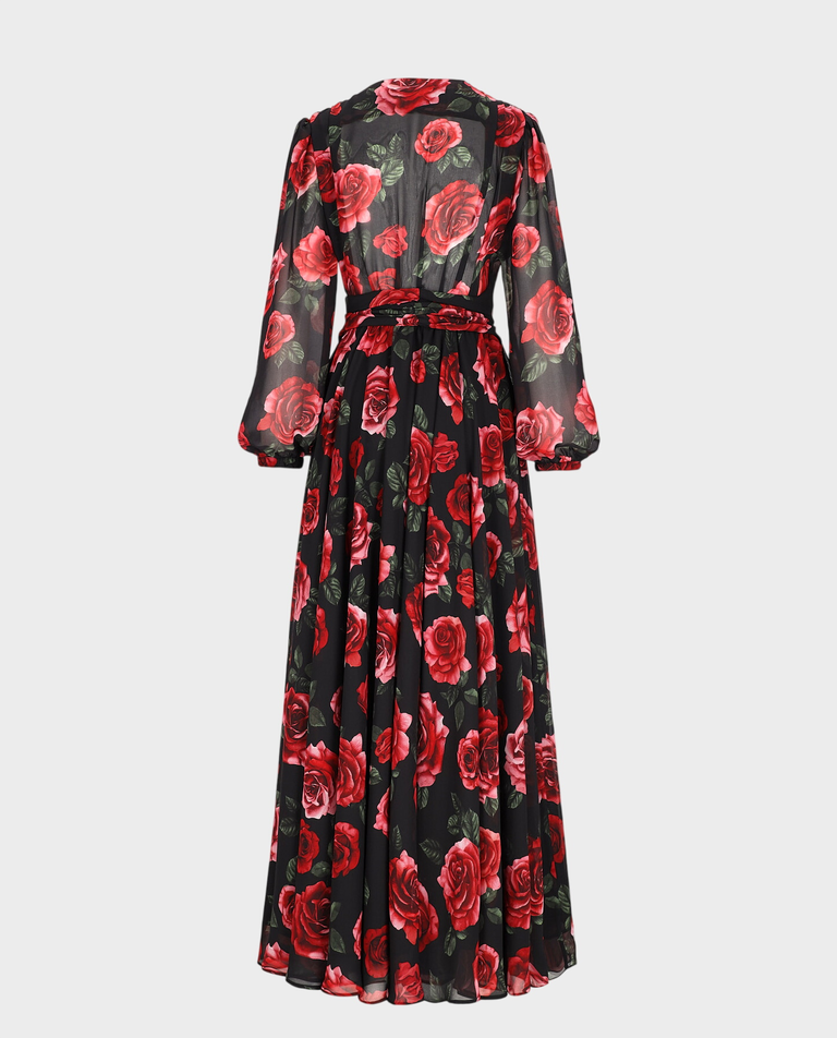 Maxi sukienka w kwiaty Gosza - Image #1