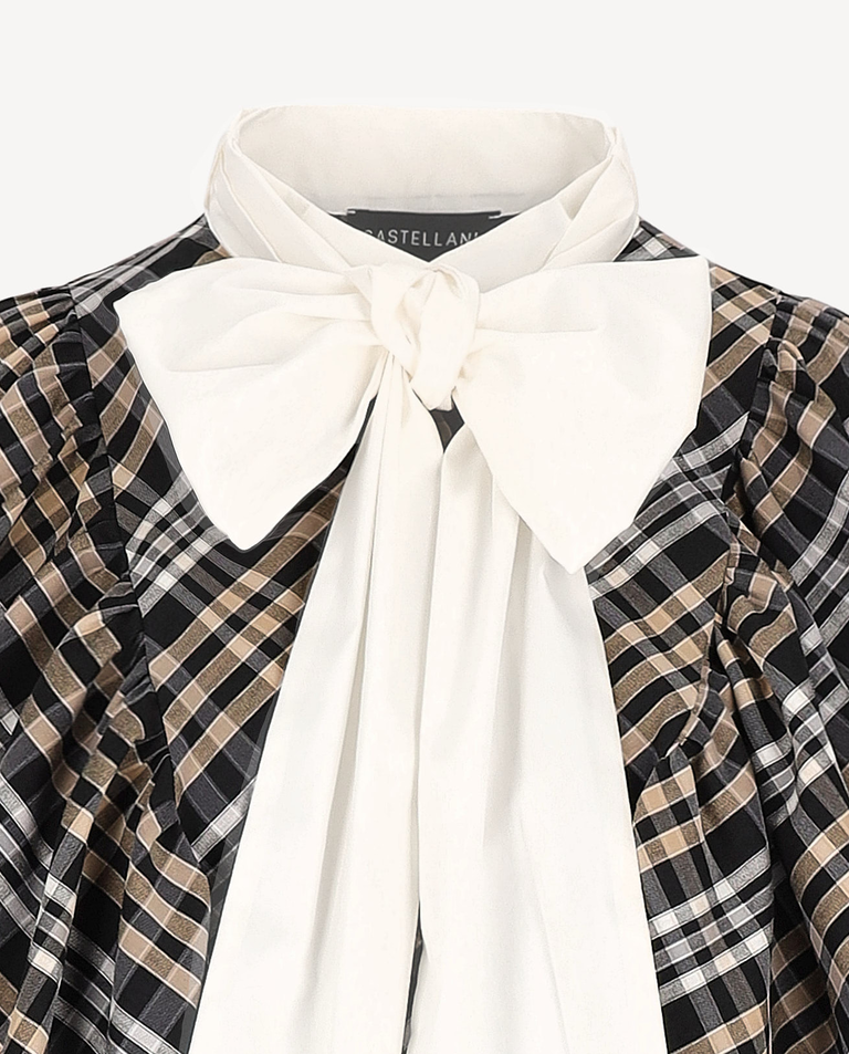 Koszula w kratę z kokardą Bosca - Image #3