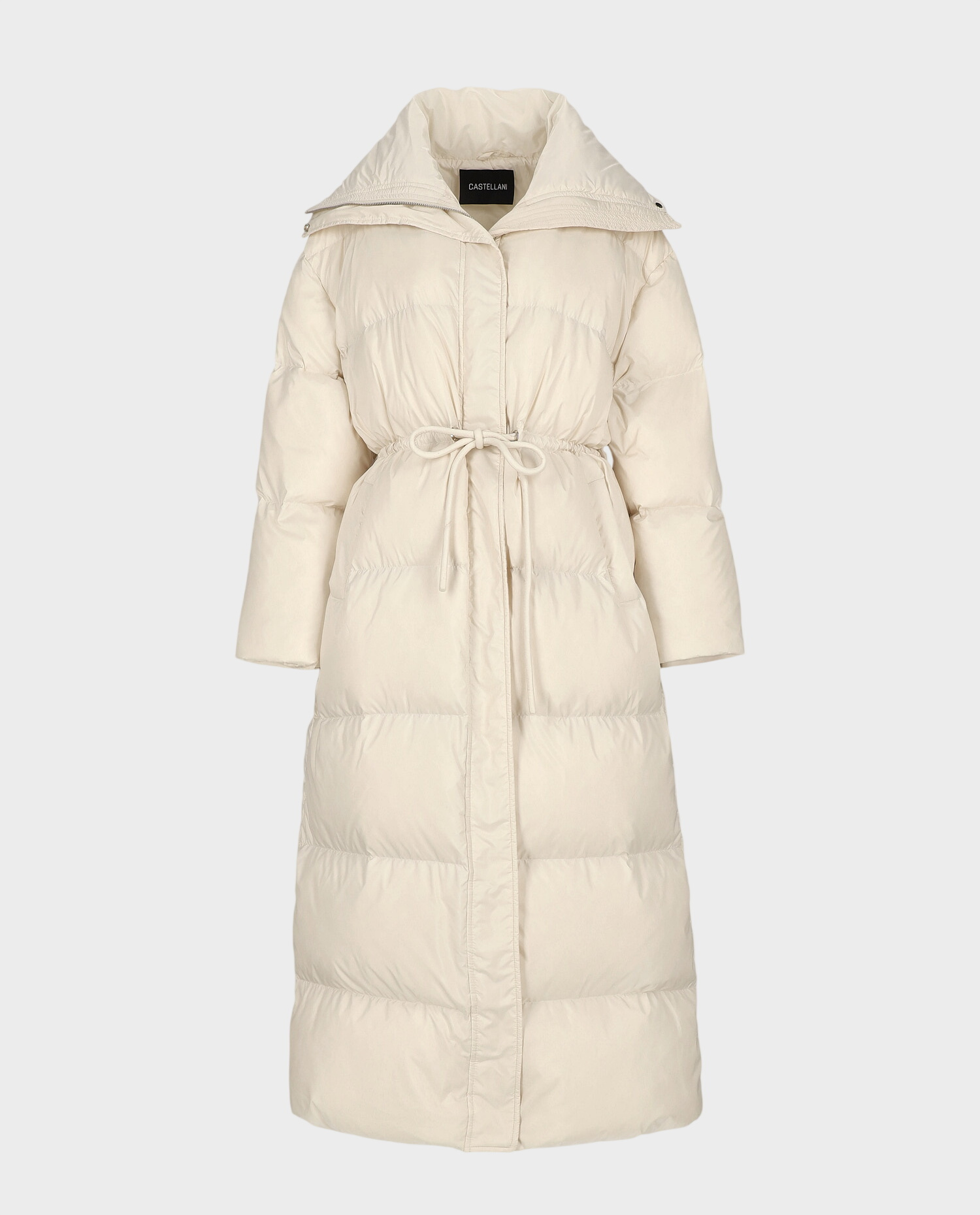 Długa kremowa kurtka puchowa Brina - Image #0