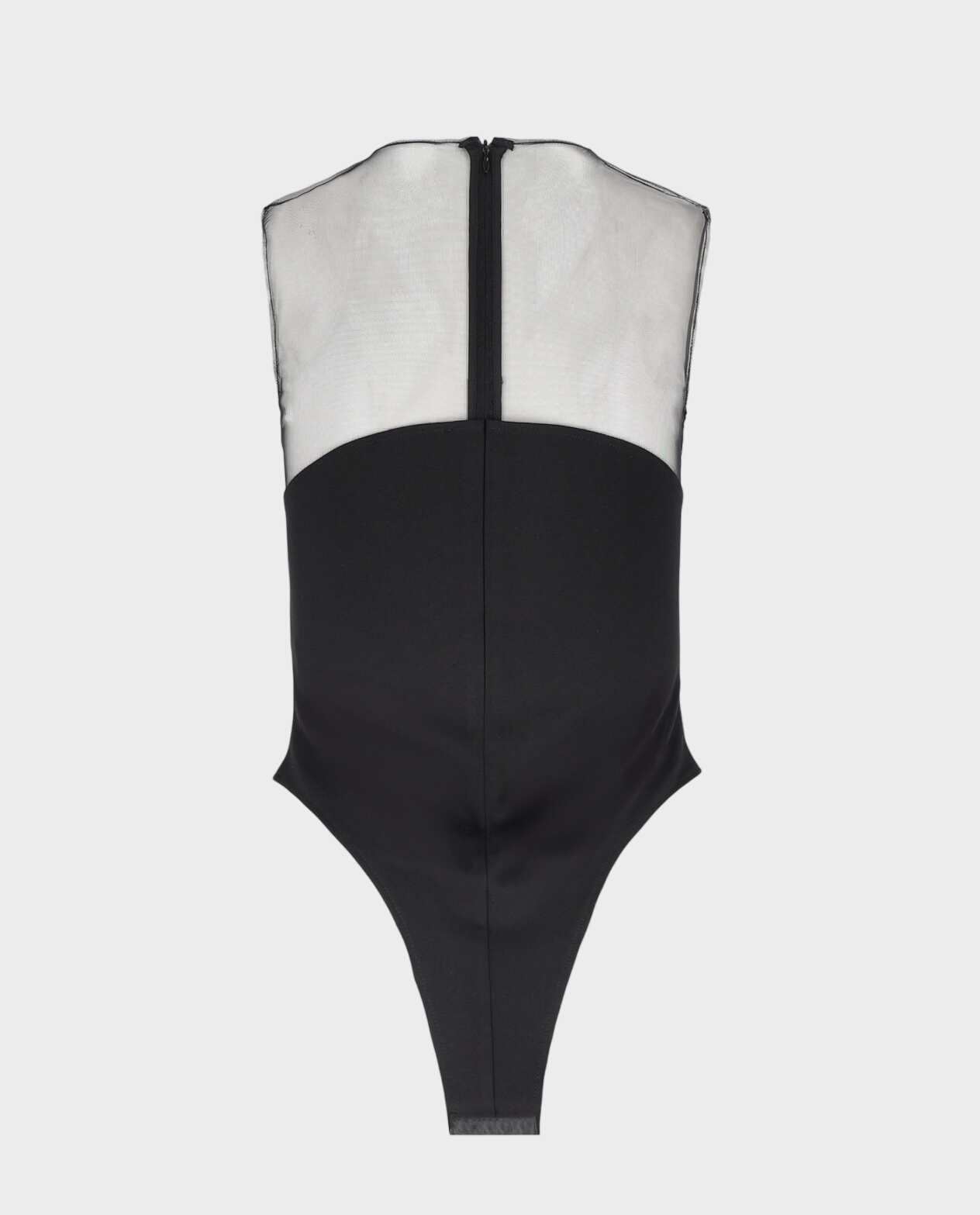 Czarne body z siateczką Iveta - Image #1