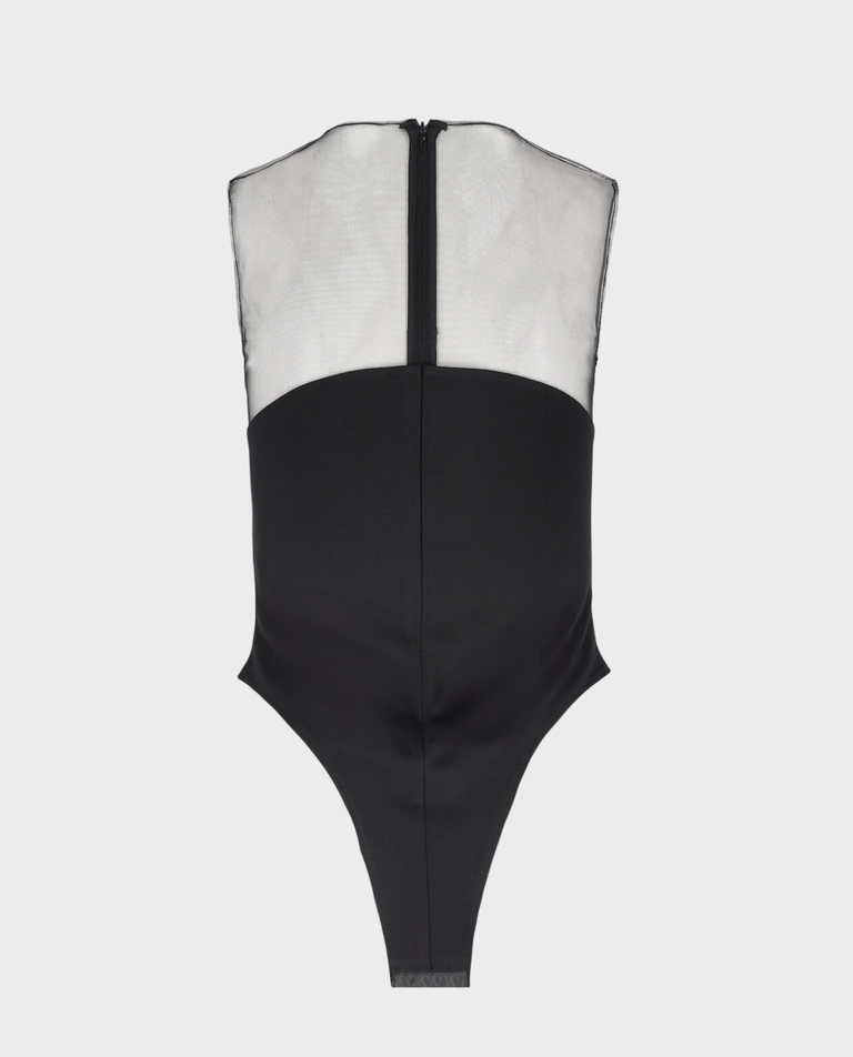 Czarne body z siateczką Iveta