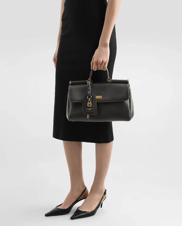 Czarna skórzana torebka My Sicily