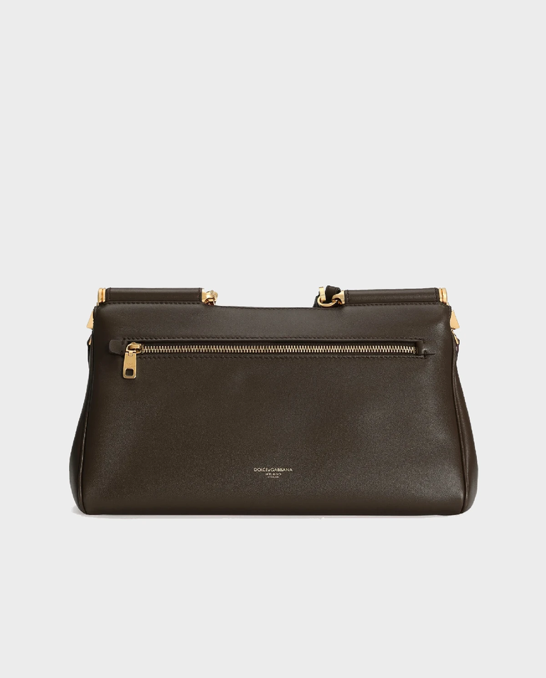 Brązowa skórzana torebka My Sicily - Image #3