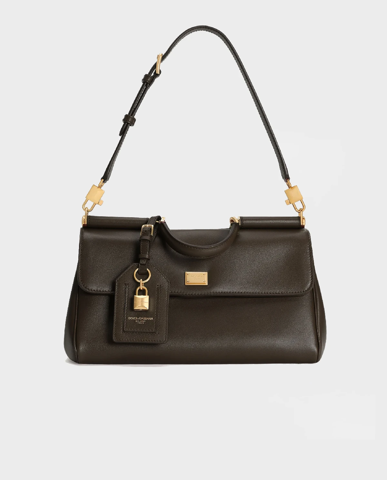 Brązowa skórzana torebka My Sicily - Image #4