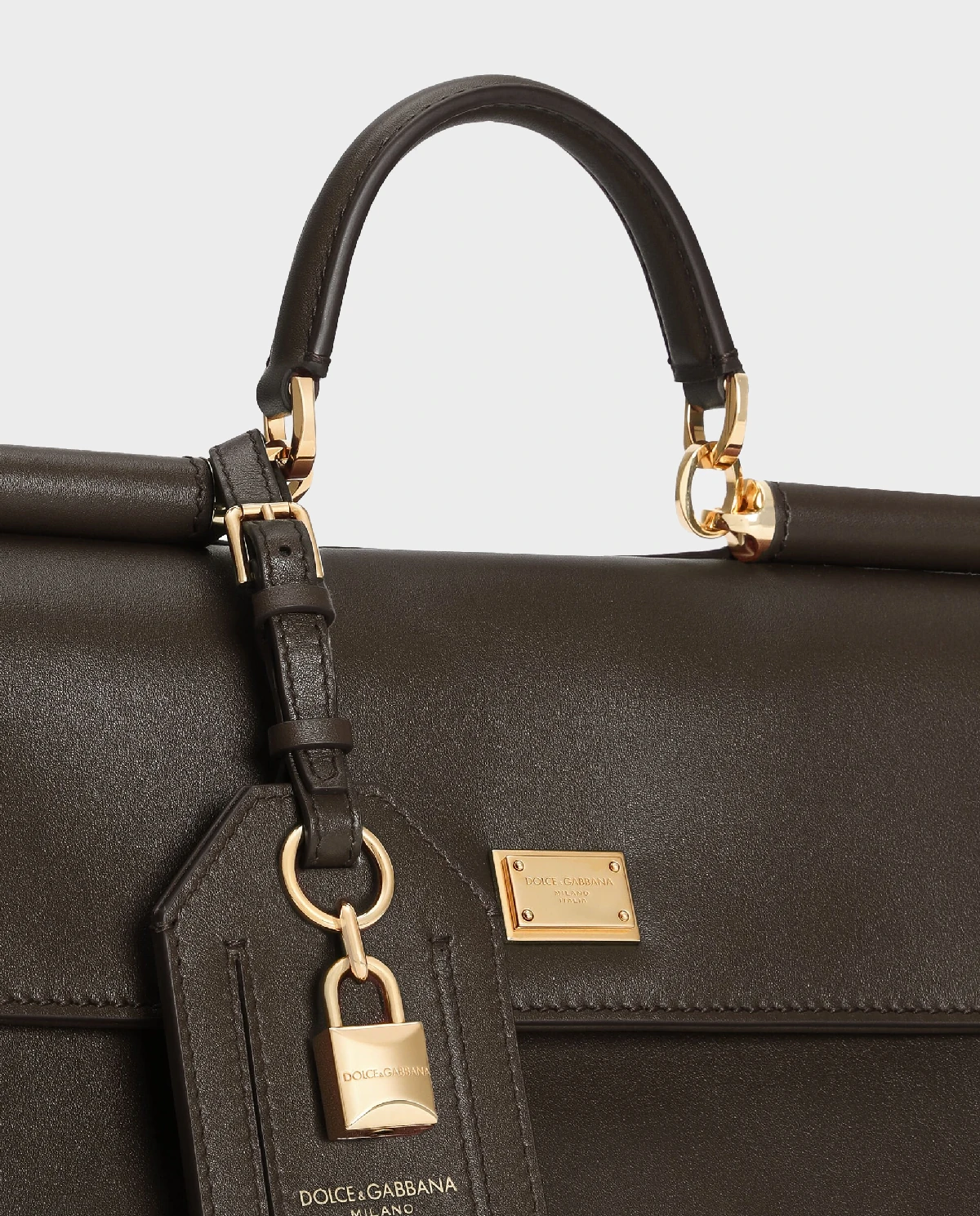 Brązowa skórzana torebka My Sicily - Image #6