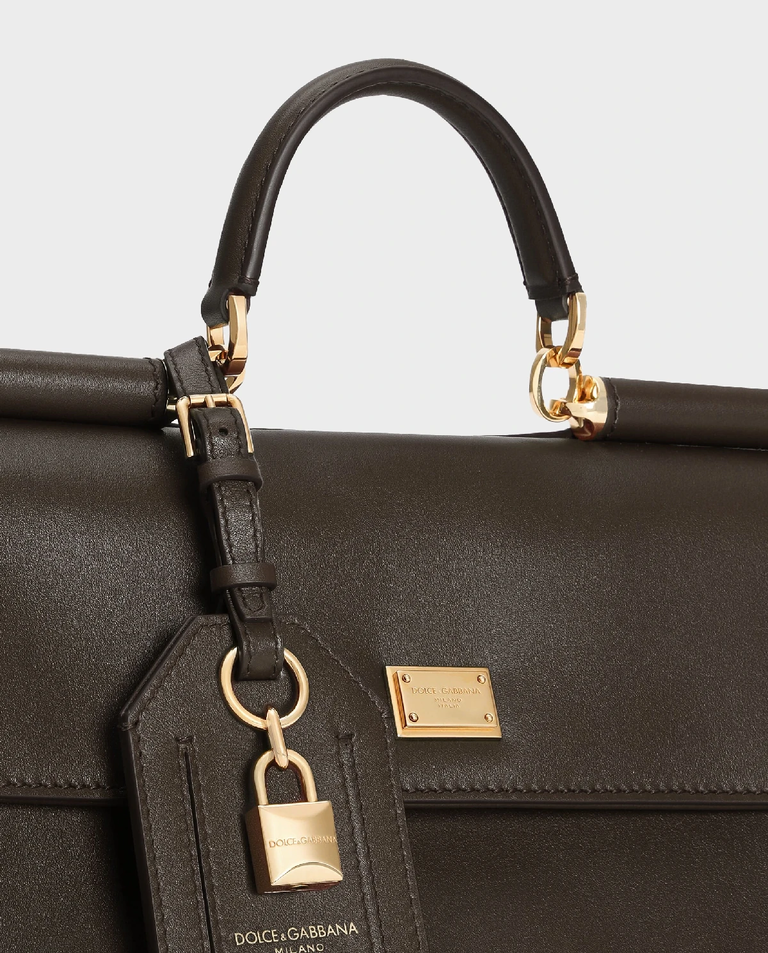 Brązowa skórzana torebka My Sicily - Image #6