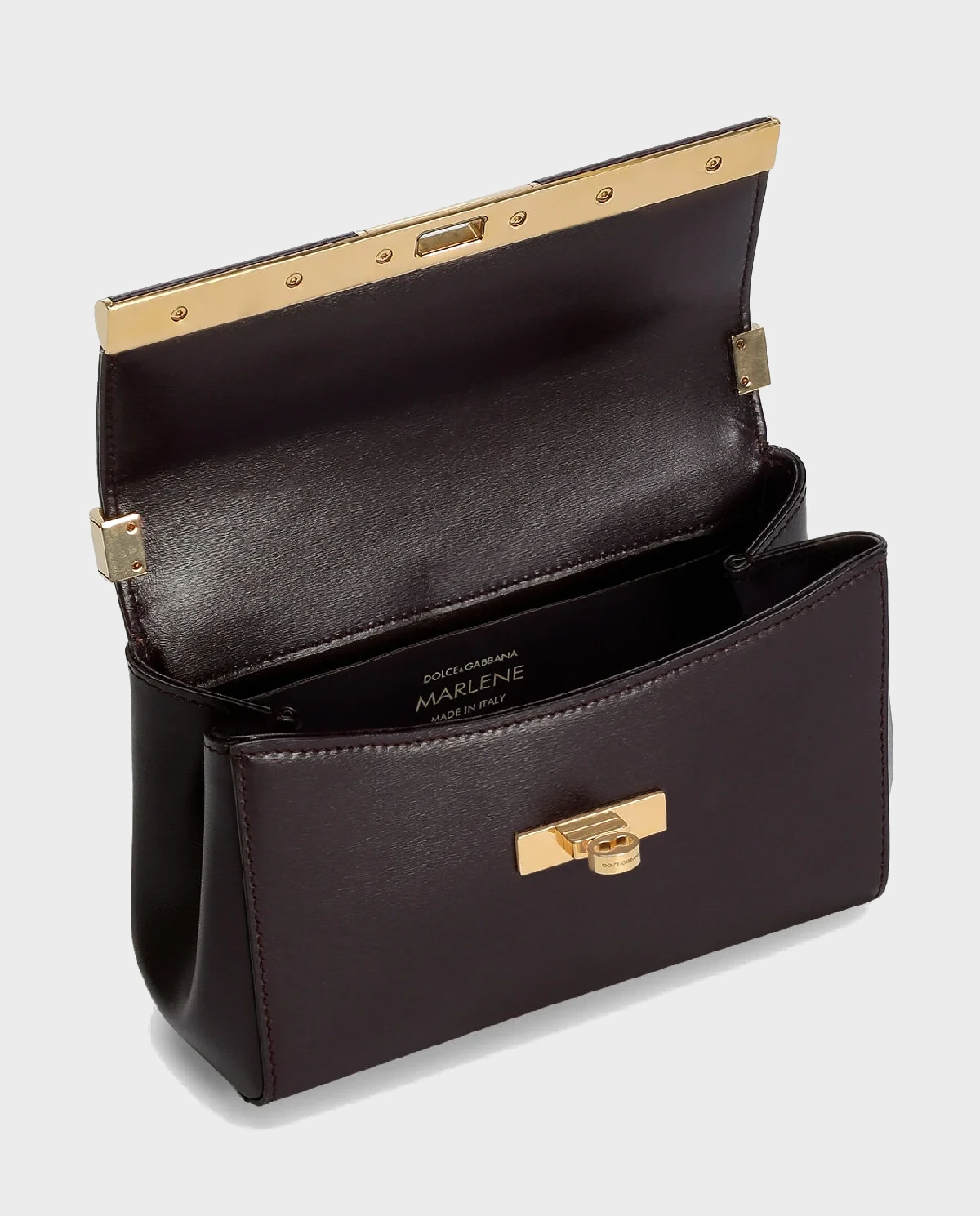 Burgundowa skórzana torebka Marlene Mini - Image #4