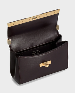 Burgundowa skórzana torebka Marlene Mini - Image #4