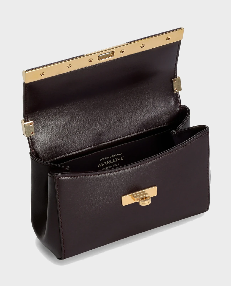 Burgundowa skórzana torebka Marlene Mini - Image #4