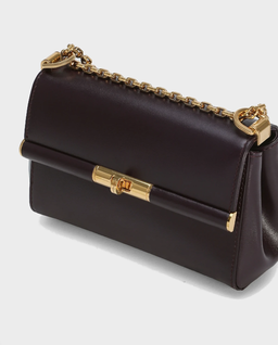 Burgundowa skórzana torebka Marlene Mini - Image #5