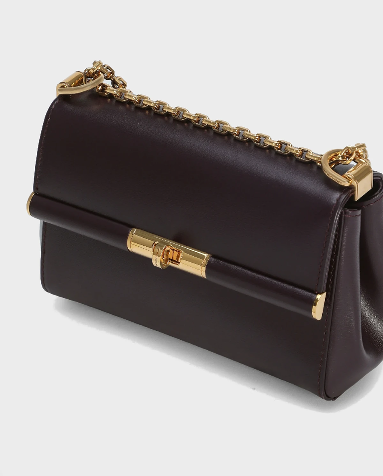 Burgundowa skórzana torebka Marlene Mini - Image #5