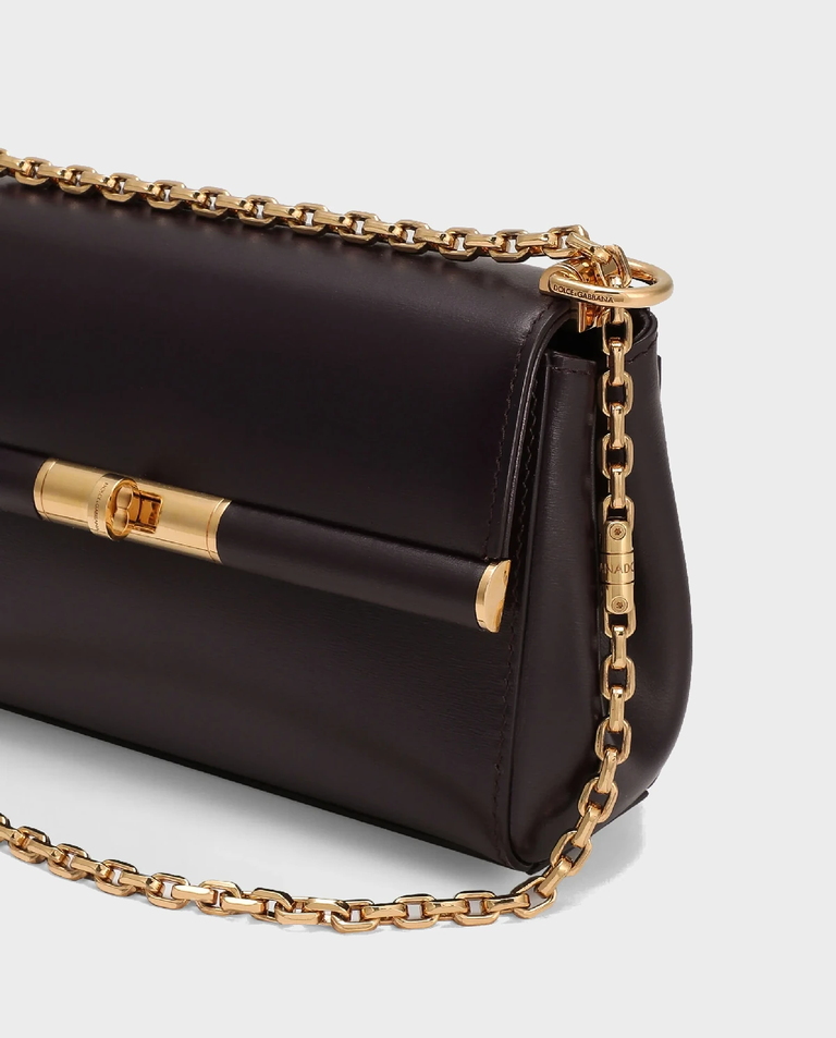 Burgundowa skórzana torebka Marlene Mini - Image #6