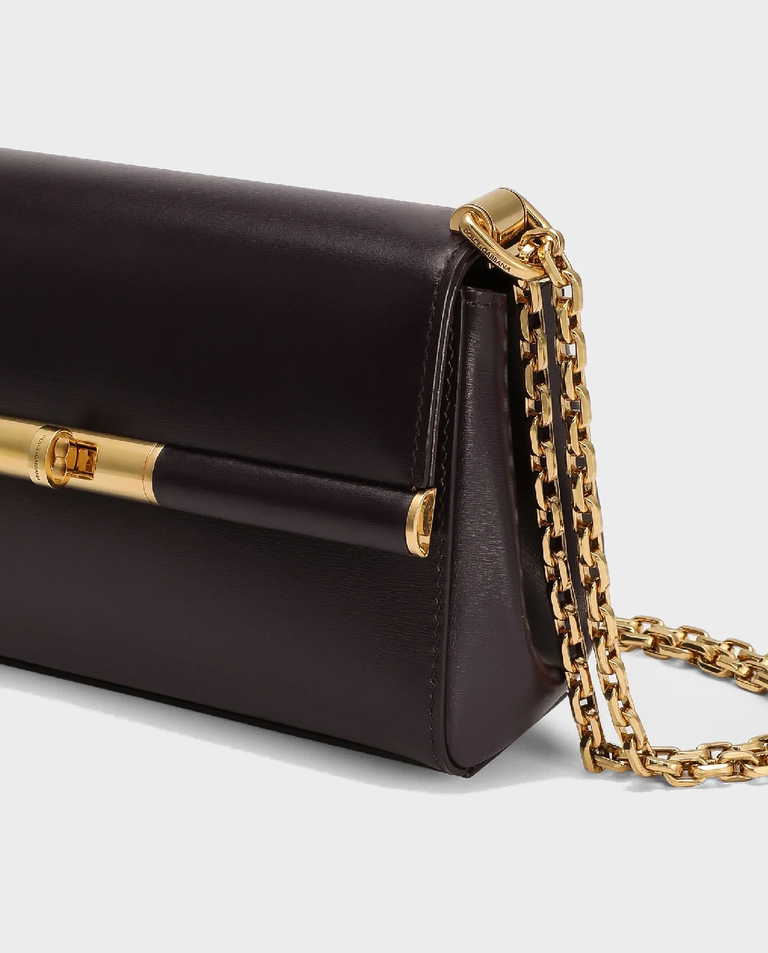 Burgundowa skórzana torebka Marlene Mini - Image #7