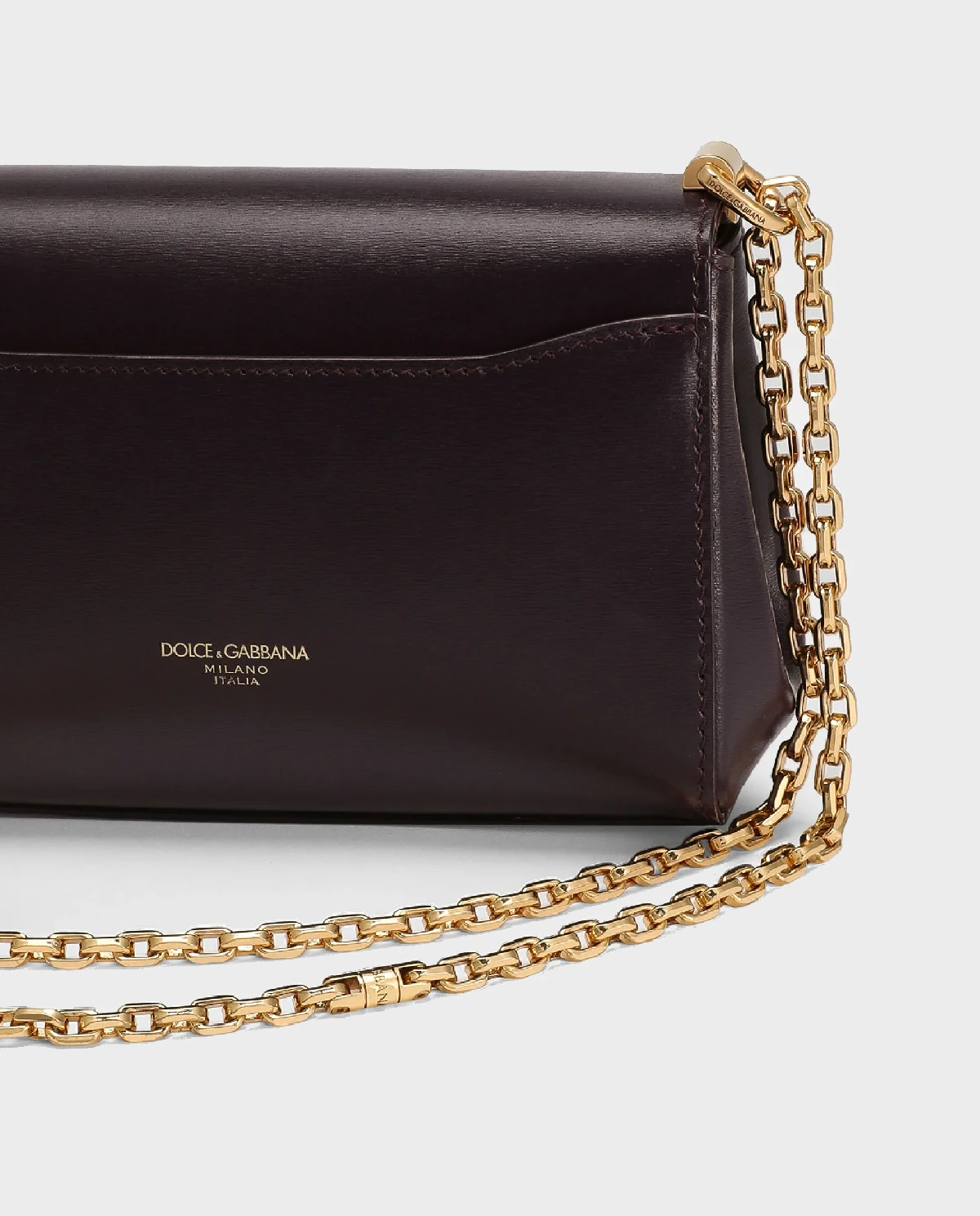 Burgundowa skórzana torebka Marlene Mini - Image #8