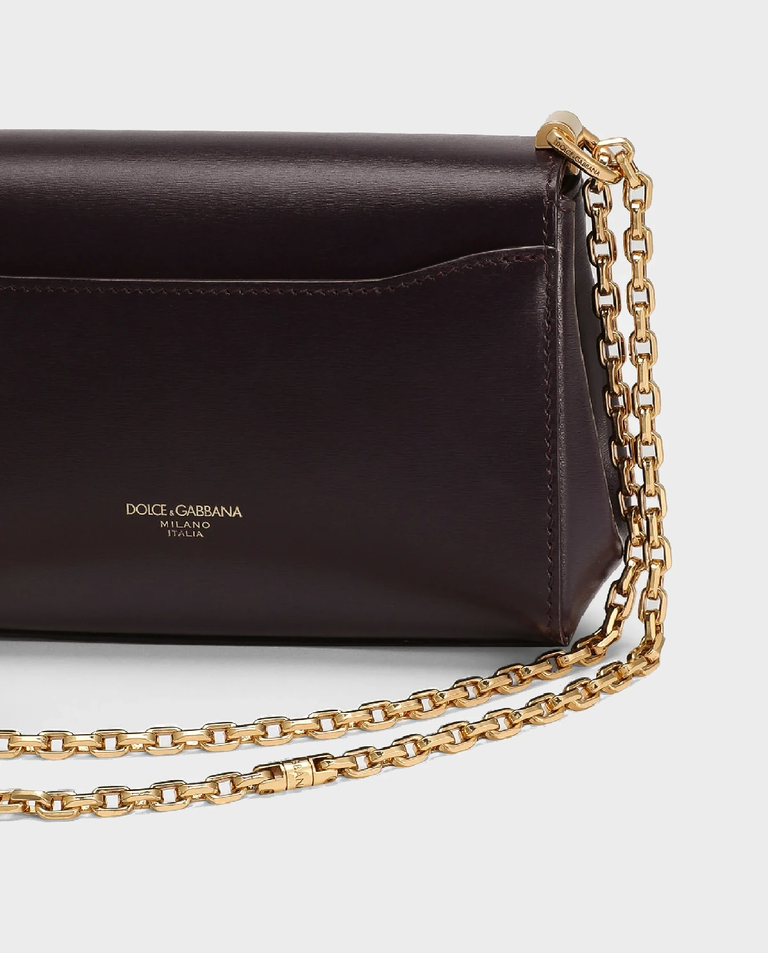 Burgundowa skórzana torebka Marlene Mini - Image #8