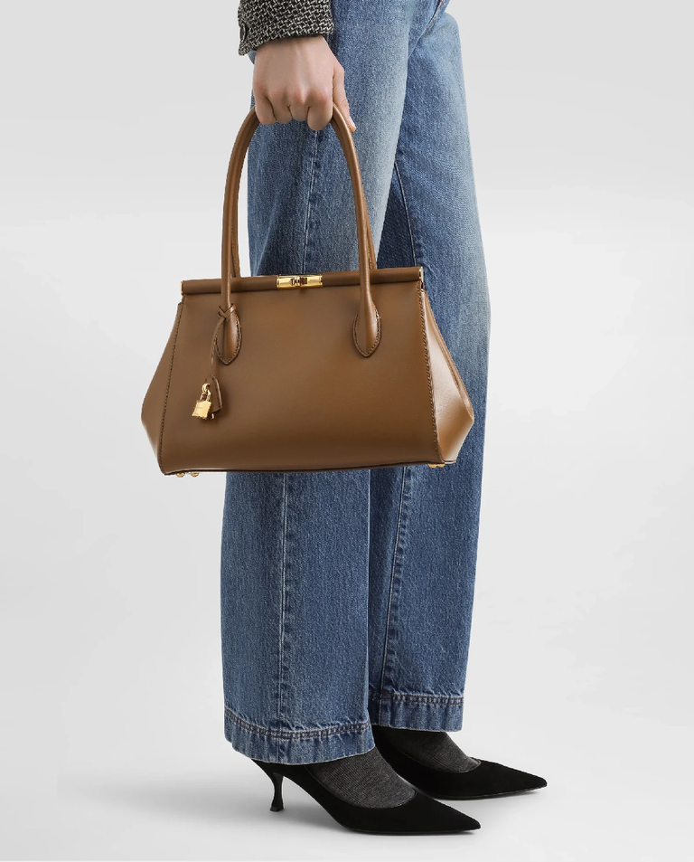 Brązowa skórzana torba Marlene