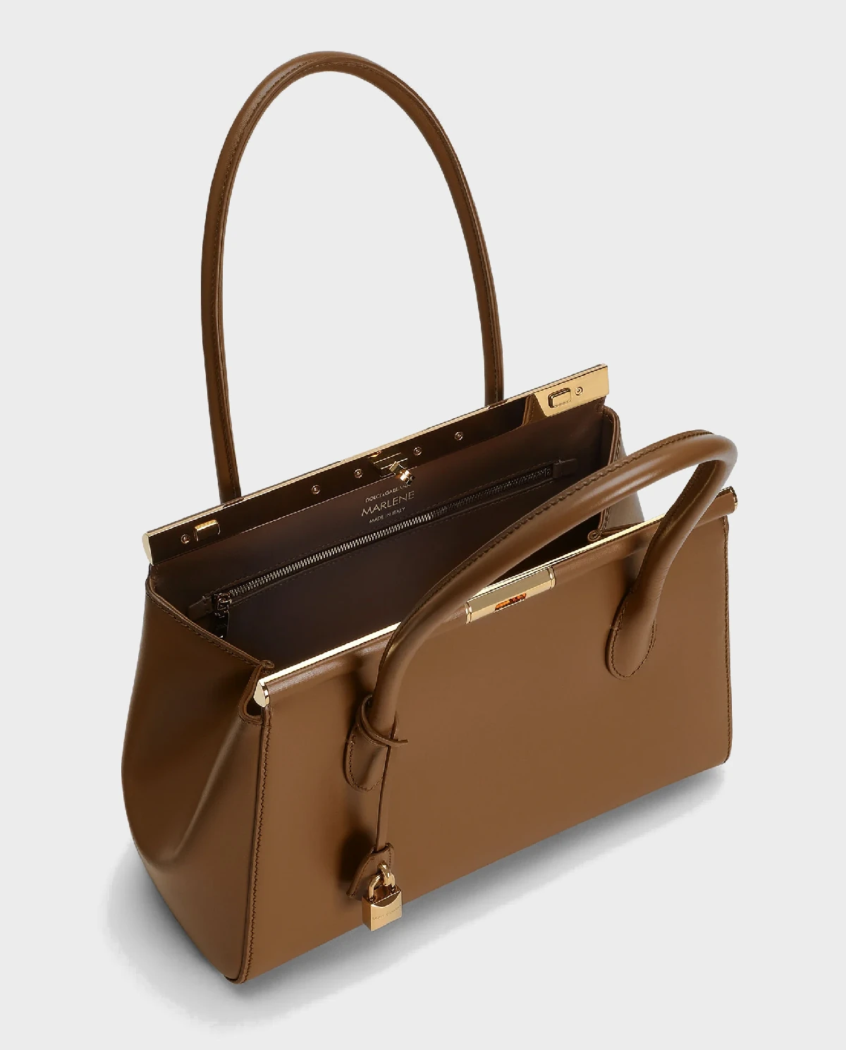 Brązowa skórzana torba Marlene - Image #4