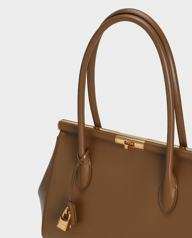 Brązowa skórzana torba Marlene - Image #5