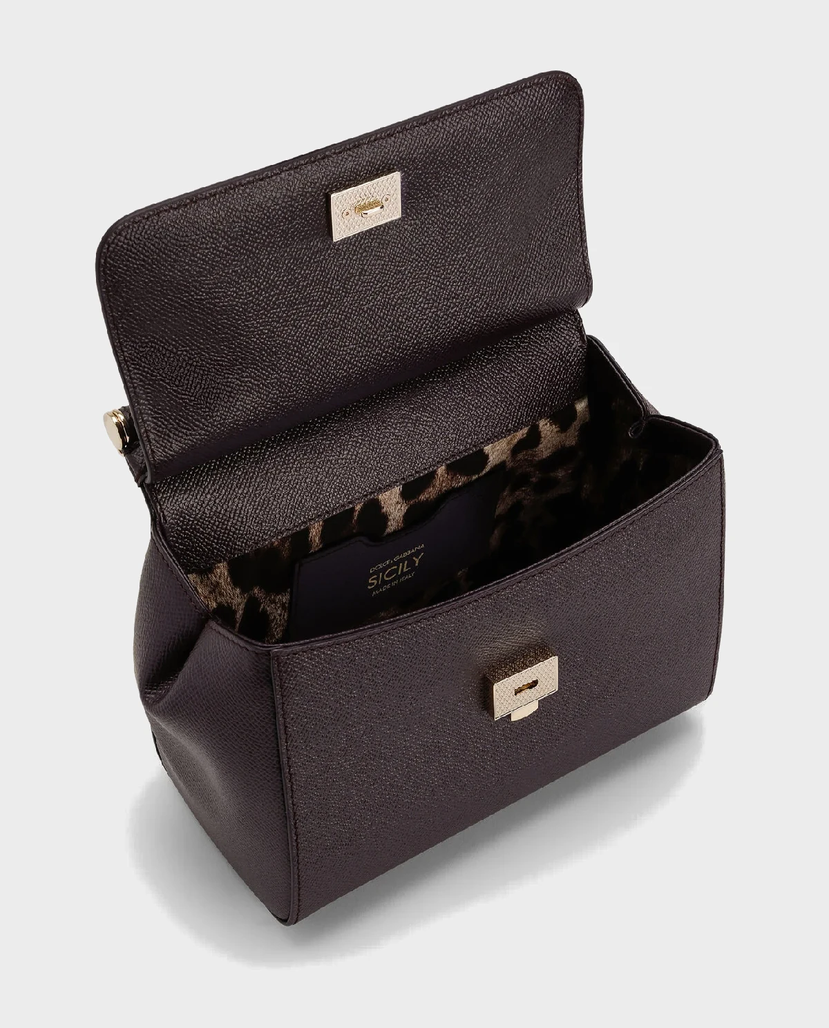 Burgundowa torebka Sicily Medium - Image #4