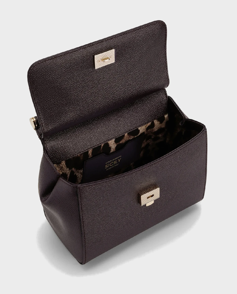 Burgundowa torebka Sicily Medium - Image #4