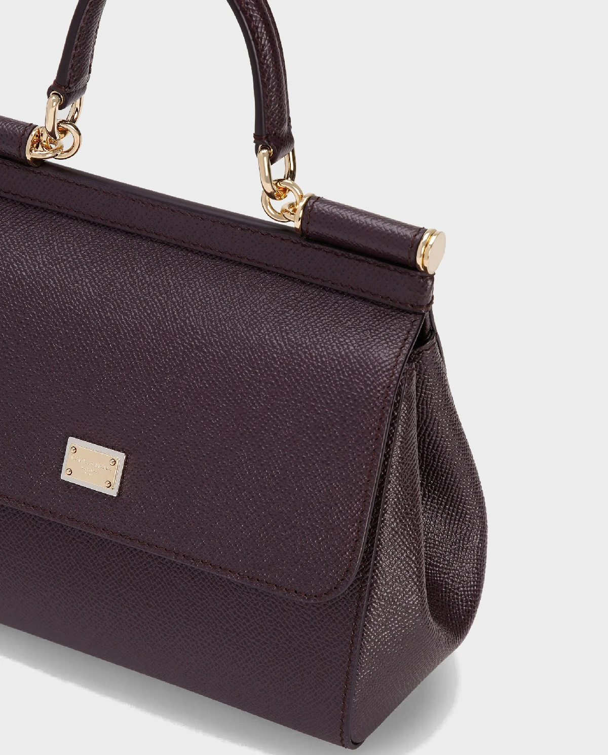 Burgundowa torebka Sicily Medium - Image #7