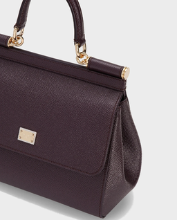 Burgundowa torebka Sicily Medium - Image #7