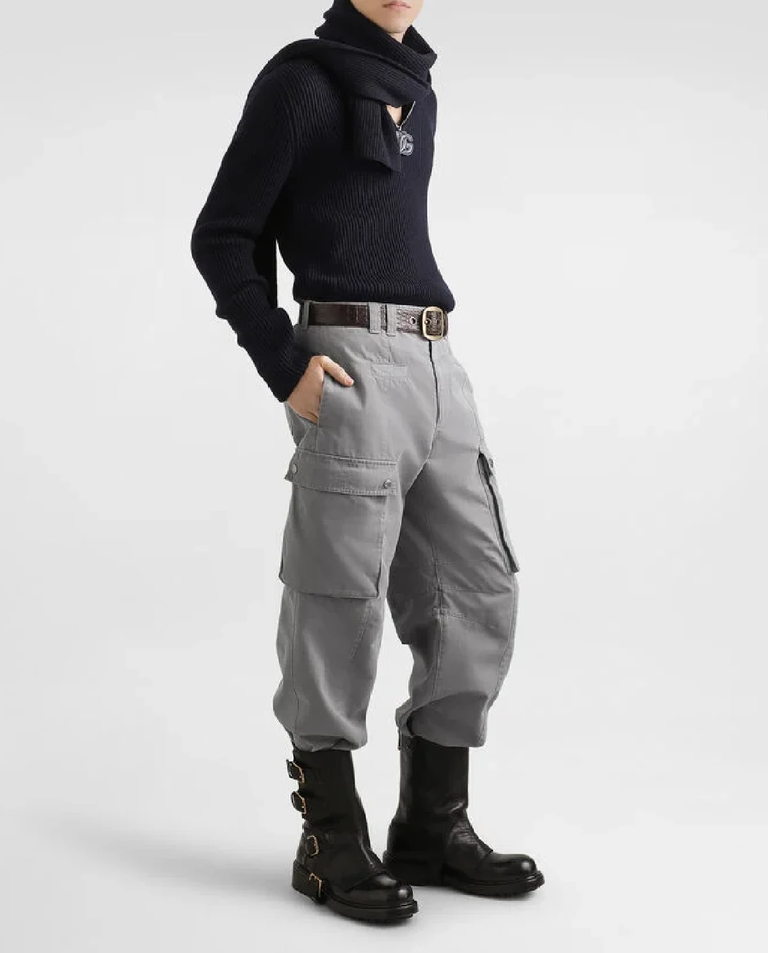 Granatowy sweter z suwakiem - Image #2