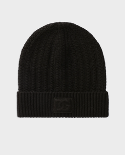 Czarna wełniana czapka z logo - Image #0
