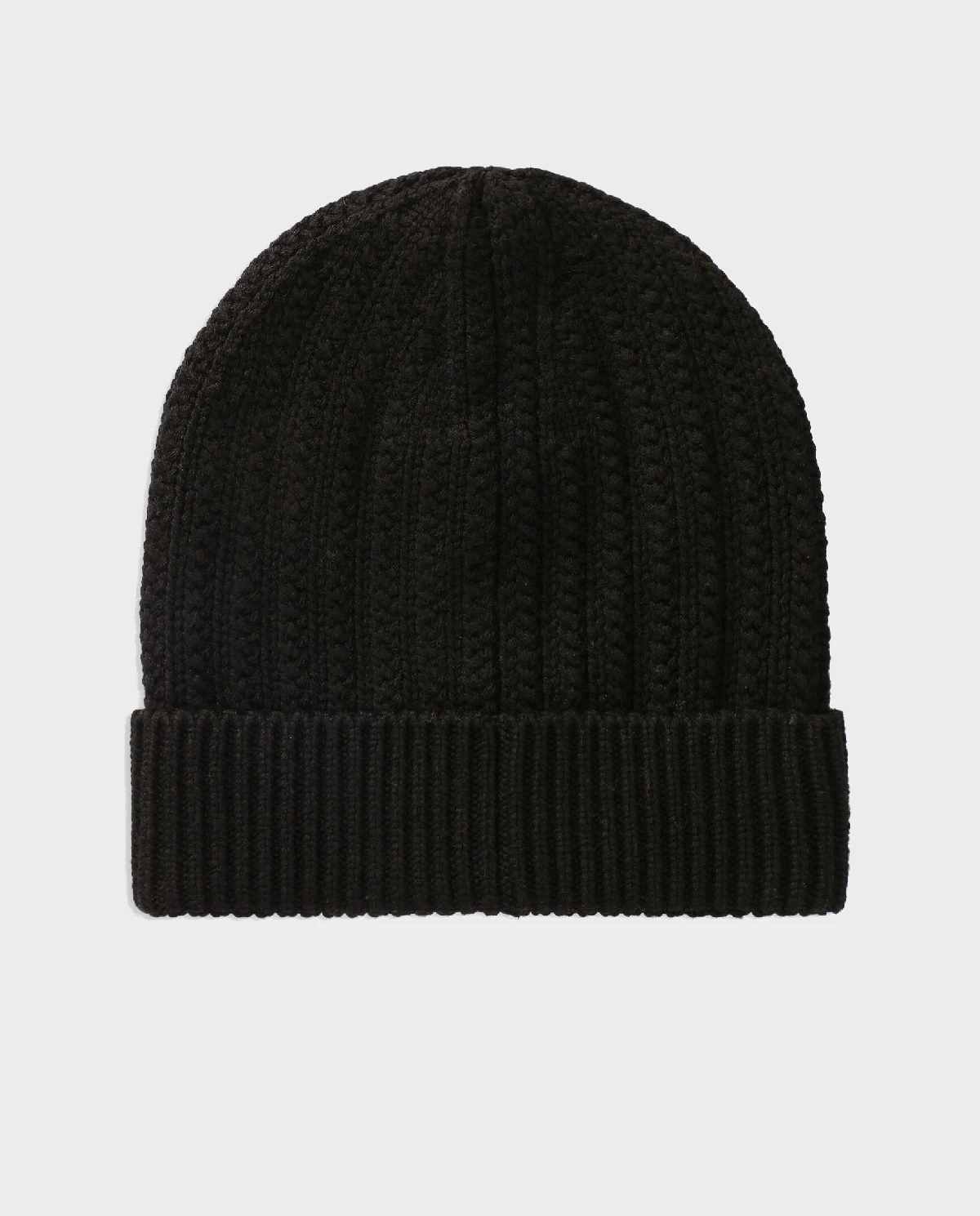 Czarna wełniana czapka z logo - Image #1