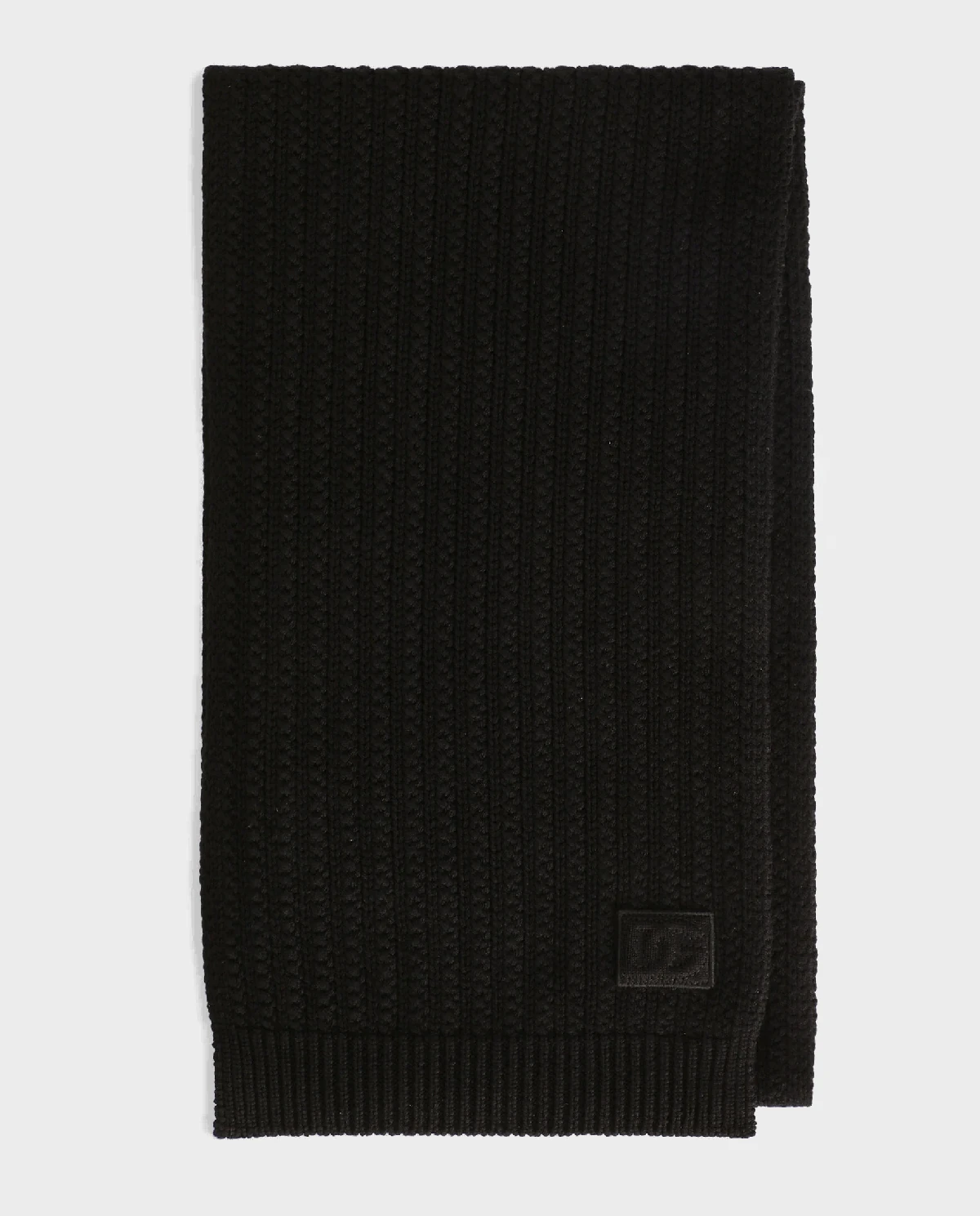 Czarny wełniany szalik - Image #0