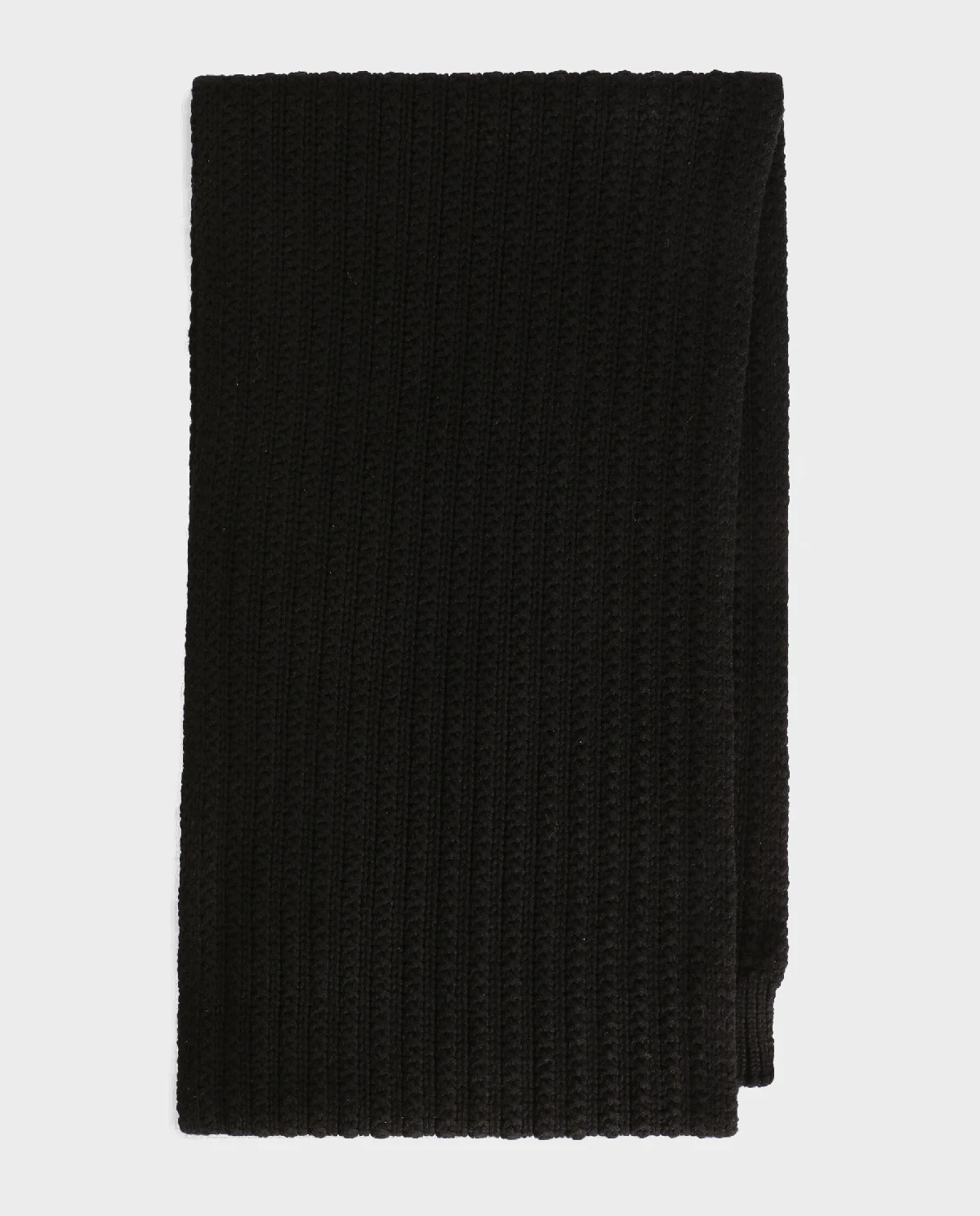 Czarny wełniany szalik - Image #1